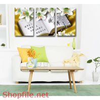 Tranh dán tường hoa và giấy