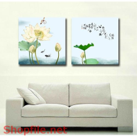 Tranh dán tường đầm sen