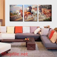 Tranh dán tường bạch mã