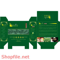 Mẫu Layout bao bì chè thái nguyên