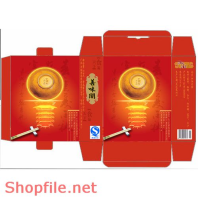 Mẫu Layout bao bì hộp chén đũa