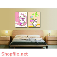 Tranh dán tường thỏ con