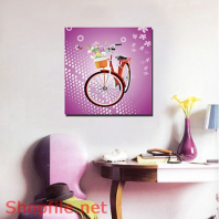 Tranh dán tường xe đạp