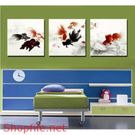 Tranh dán tường cá chép