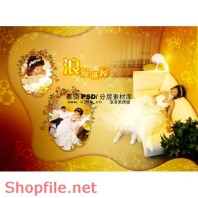 wedding frame very cute PSD