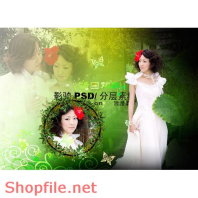 wedding frame very cute PSD