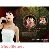 phông ghép ảnh cô gái trung hoa