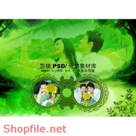 khung ghép ảnh cưới đẹp về tình yêu  PSD