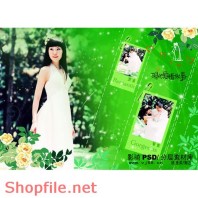 khung ghép ảnh cưới đẹp các kiểu  PSD