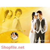 khung ghép ảnh cưới đẹp tình nhân  PSD