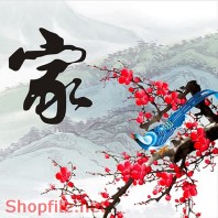 Tranh dán tường hoa rực rỡ