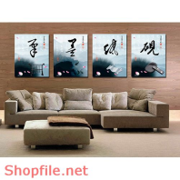 Tranh dán tường hoa sen