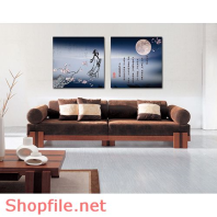 Tranh dán tường trăng sáng