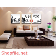 Tranh dán tường bạch mã