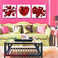 Tranh dán tường trái tim