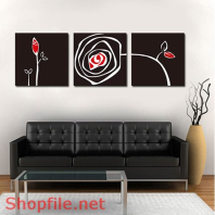 Tranh dán tường nụ hồng