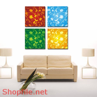 Tranh dán tường hoa lá