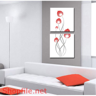 Tranh dán tường hoa năm cánh