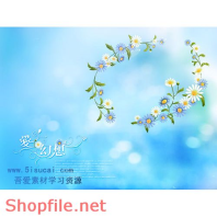 phông khung ghép ảnh cưới quá cute PSD