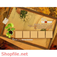 phông khung ghép ảnh cưới đẹp anh và em PSD