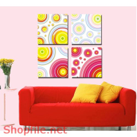 Tranh dán tường vòng tròn