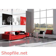 Tranh dán tường sinh động