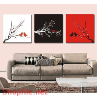 Tranh dán tường chim non