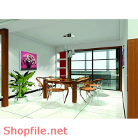 Tranh dán tường bình hoa