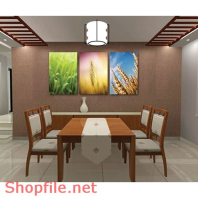 Tranh dán tường  đồng lúa