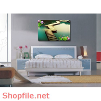 Tranh dán tường đầm sen