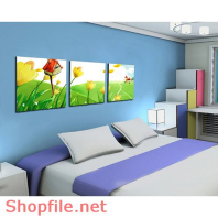 Tranh dán tường hoa rưc rỡ