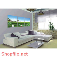 Tranh dán tường đầm sen