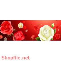 Tranh dán tường hoa hồng