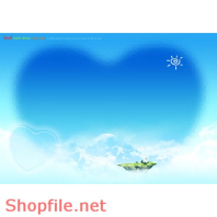 Frame wedding online bầu trời của tình yêu  PSD