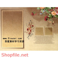 Frame wedding online poppy PSD