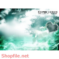 phông ghép khung ảnh cưới đáng yêu PSD