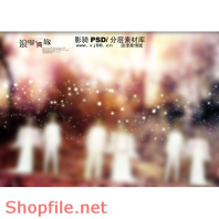 phông ghép khung ảnh cưới đáng yêu quá trời PSD