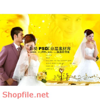 phông ghép khung ảnh cưới đoan trang PSD