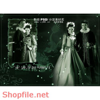 phông ghép khung ảnh cưới đoan trang PSD