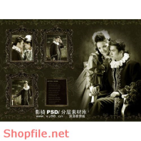 phông ghép khung ảnh cưới đoan trang PSD