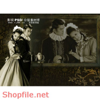 phông ghép khung ảnh cưới đoan trang PSD