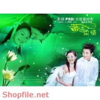 phông ghép khung ảnh cưới đẹp đẽ PSD