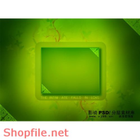 Frame wedding beautiful store Hoang PSD