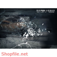 Frame wedding beautiful the ligth  PSD