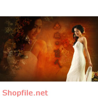 Frame wedding once happy PSD