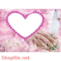 Frame wedding beautiful try agian  PSD