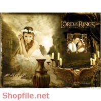 Frame wedding beautiful tài nguyên đồ họa PSD