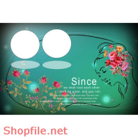 Frame wedding only you baby PSD