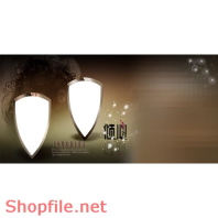 Frame wedding beautiful the yellow PSD