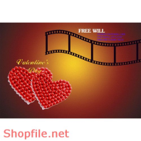 Frame wedding full love  PSD